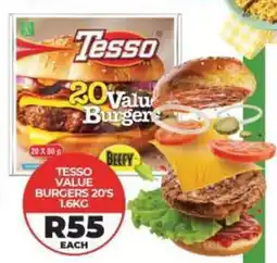 1UP Tesso value burgers offer