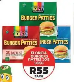 1UP Florida burgers patties offer