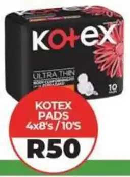 1UP Kotex pads offer
