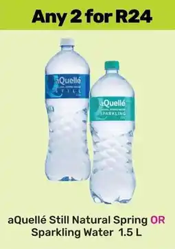 Game aQuellé Still Natural Spring OR Sparkling Water offer