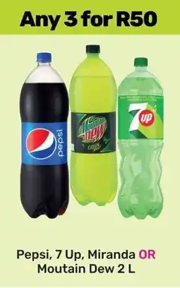 Game Pepsi, 7 Up, Miranda OR Moutain Dew offer