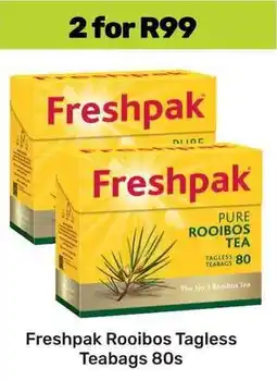 Game Freshpak Rooibos Tagless Teabags offer