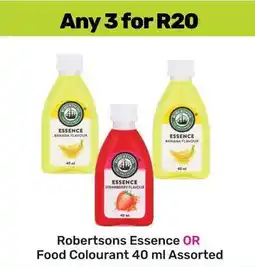 Game Robertsons Essence OR Food Colourant Assorted offer