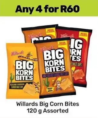 Game Willards Big Corn Bites Assorted offer