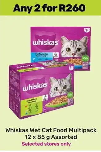 Game Whiskas Wet Cat Food Multipack offer