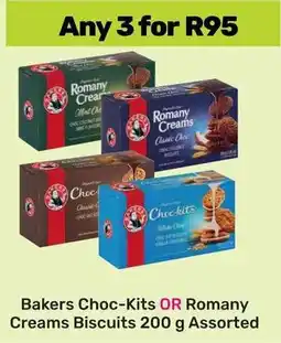 Game Bakers Choc-Kits OR Romany Creams Biscuits Assorted offer