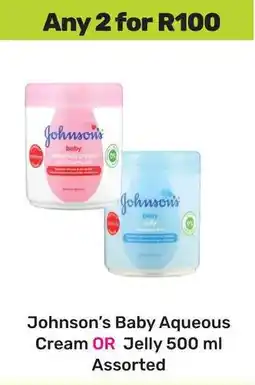 Game Johnson's Baby Aqueous Cream OR Jelly Assorted offer