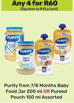 Game Purity Baby Cereal OR Instant Oats Assorted offer