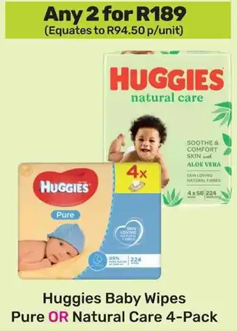 Game Huggies Baby Wipes Pure OR Natural Care offer