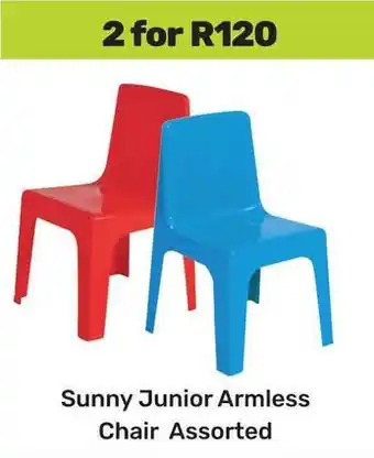 Game Sunny Junior Armless Chair Assorted offer