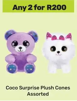 Game Coco Surprise Plush Cones Assorted offer