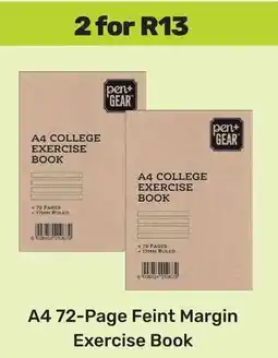 Game A4 72-Page Feint Margin Exercise Book offer