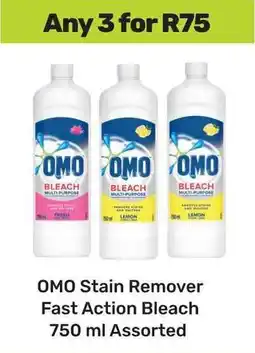 Game OMO Stain Remover Fast Action Bleach Assorted offer
