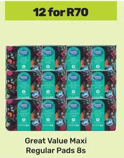 Game Great Value Maxi Regular Pads offer