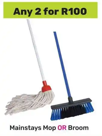 Game Mainstays Mop OR Broom offer