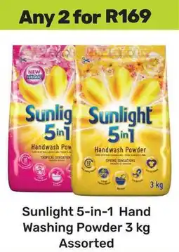 Game Sunlight 5-in-1 Hand Washing Powder Assorted offer