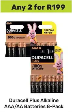 Game Duracell Plus Alkaline AAA/AA Batteries offer