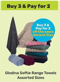 Game Glodina Softie Range Towels Assorted Sizes offer
