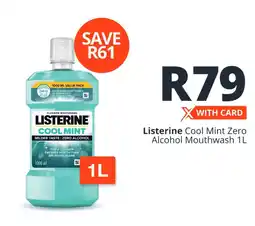 Checkers Listerine Cool Mint Zero Alcohol Mouthwash offer