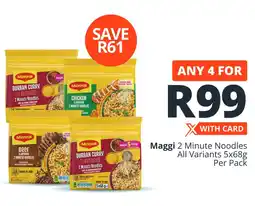Checkers Maggi 2 Minute Noodles All Variants offer