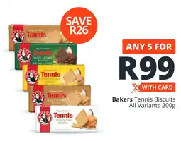 Checkers Bakers Tennis Biscuits All Variants offer