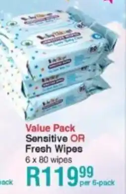 Baby City Baby Things Value Pack Sensitive OR Fresh Wipes offer