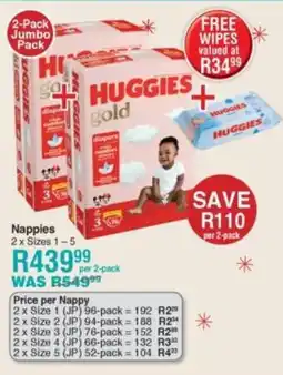 Baby City Huggies Nappies offer