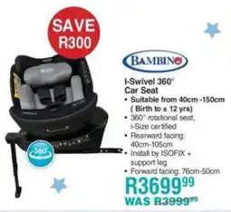 Baby City Bambino I-Swivel 360° Car Seat offer
