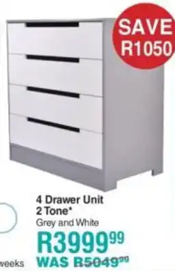 Baby City Maluti 4 Drawer Unit 2 Tone offer