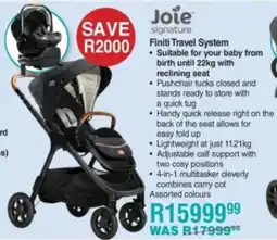 Baby City Joie Finiti Travel System offer