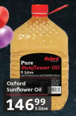 Oxford Freshmarket Oxford Sunflower Oil offer