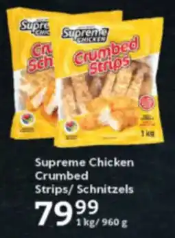 Oxford Freshmarket Supreme Chicken Crumbed Strips/ Schnitzels offer