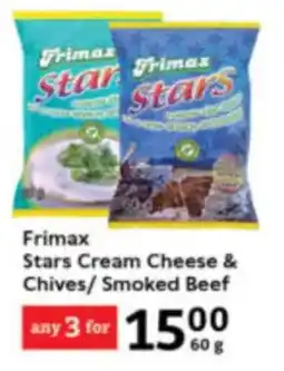 Oxford Freshmarket Frimax Stars Cream Cheese & Chives/Smoked Beef offer