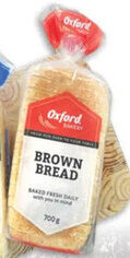 Oxford Freshmarket Oxford Sliced/ Unsliced Brown Bread offer