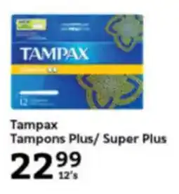 Oxford Freshmarket Tampax Tampons Plus/ Super Plus offer