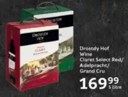 Oxford Freshmarket Drostdy Hof Wine Claret Select Red/ Adelpracht/ Grand Cru offer