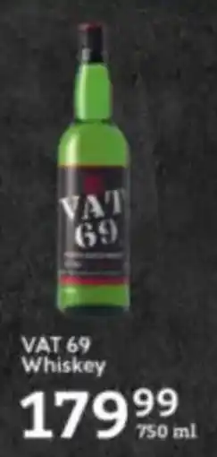 Oxford Freshmarket VAT 69 Whiskey offer
