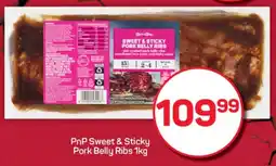 Pick n Pay PnP Sweet & Sticky Pork Belly Ribs offer