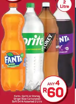 Pick n Pay Fanta, Sprite or Stoney Ginger Beer Carbonated Soft Drink Assorted offer