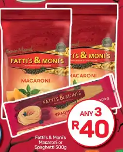 Pick n Pay Fatti's & Moni's Macaroni or Spaghetti offer