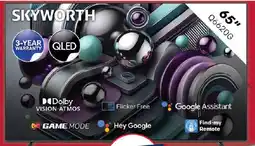Pick n Pay SKYWORTH 65" (165cm) QLED UHD Google TV offer