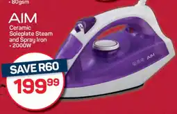 Pick n Pay AIM Ceramic Soleplate Steam and Spray Iron offer