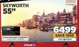 HiFi Corp SKYWORTH 55-inch UHD Google TV 55G6400G offer