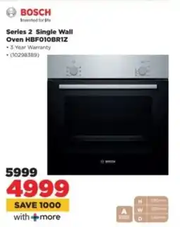 HiFi Corp BOSCH Series 2 Single Wall Oven HBF010BR1Z offer