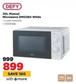 HiFi Corp DEFY Manual Microwave DMO384 White offer