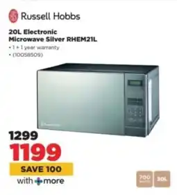 HiFi Corp Russell Hobbs Electronic Microwave Silver RHEM21L offer