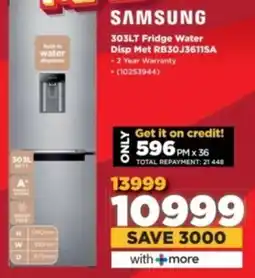 HiFi Corp SAMSUNG Fridge Water Disp Met RB30J3611SA offer