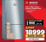 HiFi Corp BOSCH Fridge Freezer Stainless KGN86C130Z offer