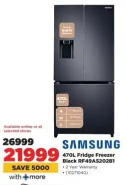 HiFi Corp SAMSUNG Fridge Freezer Black RF49A5202B1 offer