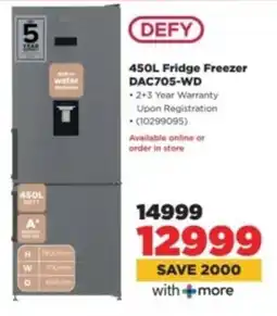 HiFi Corp DEFY Fridge Freezer DAC705-WD offer